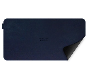 Deep-Blue  Black-Leather